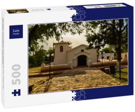 Lais Puzzle - Die alte Lehmziegelkirche Iglesia de San Pedro bei Fiambalá, Catamarca, Argentinien - 500 Teile