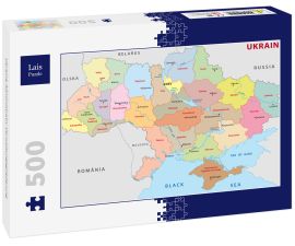 Lais Puzzle - Ukraine Administrativ Verwaltungsgliederung - 500 Teile