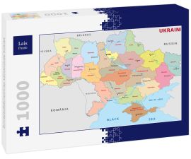 Lais Puzzle - Ukraine Administrativ Verwaltungsgliederung - 1.000 Teile