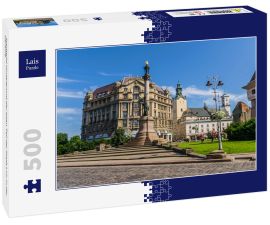 Lais Puzzle - Stadtbild Hintergrund der alten Teil der Stadt Lviv in der Ukraine - 500 Teile