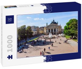 Lais Puzzle - Lviv, Ukraine: Platz vor der Lviv-Oper. Luftaufnahme - 1.000 Teile