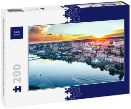 Lais Puzzle - Winnyzja Ukraine Stadtbild Blick auf den Fluss South Bug Skyline  - 200 Teile