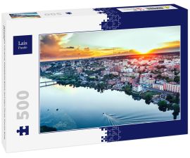 Lais Puzzle - Winnyzja Ukraine Stadtbild Blick auf den Fluss South Bug Skyline  - 500 Teile