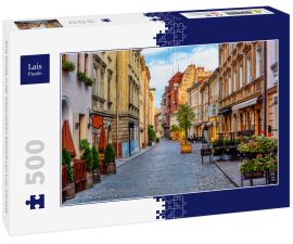 Lais Puzzle - Eine Straße in der historischen Altstadt von Lviv, Ukraine - 500 Teile