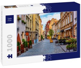 Lais Puzzle - Eine Straße in der historischen Altstadt von Lviv, Ukraine - 1.000 Teile