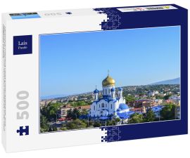 Lais Puzzle - Ukrainisch-orthodoxe Christ-Erlöser-Kathedrale, auch bekannt als Cyrill- und Methodius-Kathedrale in der Stadt Uzhgorod, Ukraine - 500 Teile