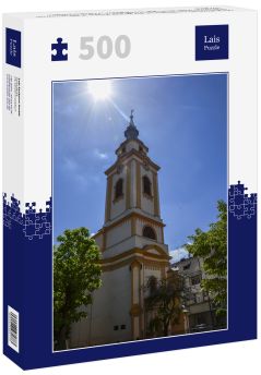 Lais Puzzle - Die Reformatorenkirche ist die größte Kirche in der Beregovo und Dekoration eines der Hauptplätze, Transkarpatien, Ukraine - 500 Teile