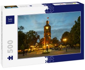 Lais Puzzle - Abendansicht des alten Wasserturms, jetzt Museum im historischen Zentrum von Winnyzja, Ukraine - 500 Teile