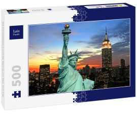 Lais Puzzle - Die Freiheitsstatue und die Skyline von New York City - 500 Teile