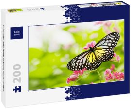 Lais Puzzle - Schmetterling beim Füttern einer Blume - 200 Teile