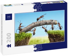 Lais Puzzle - Ameisenteam beim Bau einer Brücke - 200 Teile