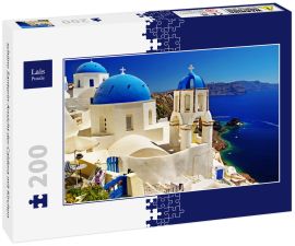 Lais Puzzle - schöne Santorin-Ansicht der Caldera mit Kirchen - 200 Teile