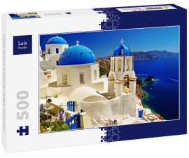 Lais Puzzle - schöne Santorin-Ansicht der Caldera mit Kirchen - 500 Teile