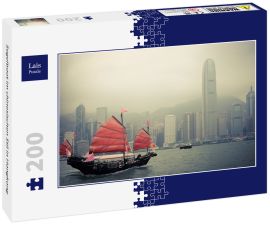 Lais Puzzle - Segelboot im chinesischen Stil in Hongkong - 200 Teile