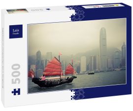 Lais Puzzle - Segelboot im chinesischen Stil in Hongkong - 500 Teile