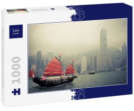 Lais Puzzle - Segelboot im chinesischen Stil in Hongkong - 1.000 Teile