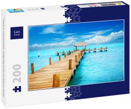 Lais Puzzle - Urlaub im Tropenparadies. Anlegesteg auf der Isla Mujeres, Mexiko - 200 Teile