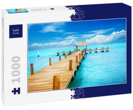 Lais Puzzle - Urlaub in Tropic Paradise. Anlegesteg auf Isla Mujeres, Mexiko - 1.000 Teile