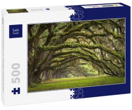 Lais Puzzle - Oaks Avenue Charleston SC Plantage Lebende Eichen Wald - 500 Teile