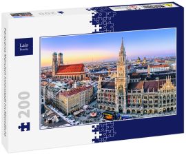 Lais Puzzle - Panorama München Innenstadt im Abendlicht - 200 Teile
