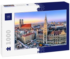 Lais Puzzle - Panorama München Innenstadt im Abendlicht - 1.000 Teile