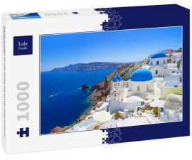 Lais Puzzle - Weiße Architektur des Dorfes Oia auf der Insel Santorin, Griechenland - 1.000 Teile