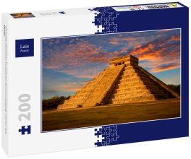 Lais Puzzle - El Castillo (Kukulkan-Tempel) bei Sonnenuntergang. Chichen Itza, Mexiko - 200 Teile