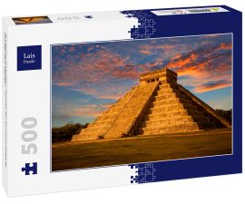 Lais Puzzle - El Castillo (Kukulkan-Tempel) bei Sonnenuntergang. Chichen Itza, Mexiko - 500 Teile