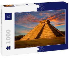 Lais Puzzle - El Castillo (Kukulkan-Tempel) bei Sonnenuntergang. Chichen Itza, Mexiko - 1.000 Teile