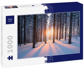 Lais Puzzle - Sonnenuntergang im Wald im Winterhalbjahr - 1.000 Teile