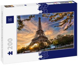 Lais Puzzle - Eiffelturm gegen den Sonnenaufgang in Paris, Frankreich - 200 Teile