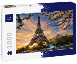 Lais Puzzle - Eiffelturm gegen den Sonnenaufgang in Paris, Frankreich - 1.000 Teile