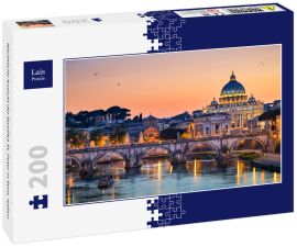 Lais Puzzle - Nächtliche Ansicht der Basilika St. Peter in Rom, Italien - 200 Teile