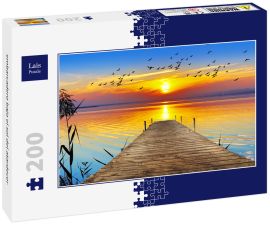 Lais Puzzle - embarcadero bajo el sol del atardecer - 200 Teile