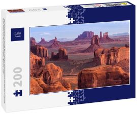 Lais Puzzle - Sonnenaufgang in Hunts Mesa navajo stammesgeschichtlicher Majestät in der Nähe von Monument Valley, Arizona, USA - 200 Teile