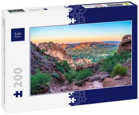 Lais Puzzle - Farbenfroher Sonnenaufgang auf dem Camelback Mountain in Phoenix, Arizona - 200 Teile