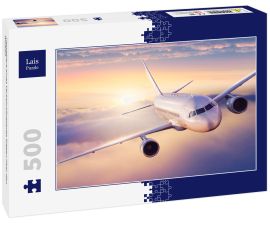 Lais Puzzle - Passagiere eines Verkehrsflugzeugs fliegen über den Wolken - 500 Teile