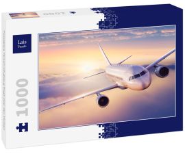 Lais Puzzle - Passagiere Verkehrsflugzeug fliegt über den Wolken - 1.000 Teile