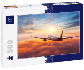Lais Puzzle - Passagiere eines Verkehrsflugzeugs über den Wolken - 500 Teile
