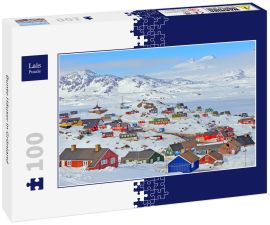 Lais Puzzle - Bunte Häuser in Grönland - 100 Teile