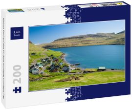 Lais Puzzle - Kleines Dorf auf den Färöern an einem sonnigen Tag - 200 Teile