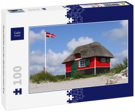 Lais Puzzle - Strandhütte auf der dänischen Insel Ærø - 100 Teile