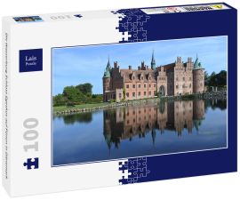 Lais Puzzle - Die Wasserburg Schloss Egeskov auf Fünen in Dänemark - 100 Teile