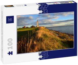 Lais Puzzle - Leuchtturm Helnæs auf der Insel Fünen in Dänemark - 100 Teile
