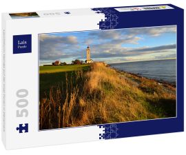 Lais Puzzle - Leuchtturm Helnæs auf der Insel Fünen in Dänemark - 500 Teile