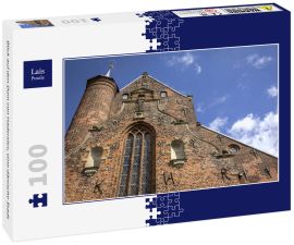 Lais Puzzle - Blick auf den Dom von Haderslev, eine dänische Stadt - 100 Teile