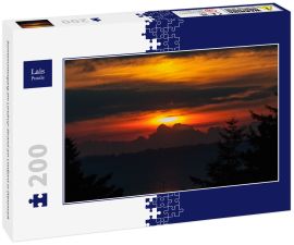 Lais Puzzle - Sonnenuntergang am Lendrup-Strand am Limfjord in Dänemark - 200 Teile