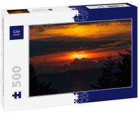 Lais Puzzle - Sonnenuntergang am Lendrup-Strand am Limfjord in Dänemark - 500 Teile