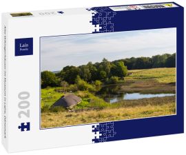 Lais Puzzle - Alte Wikingerhäuser im Museum in Lejre, Dänemark - 200 Teile