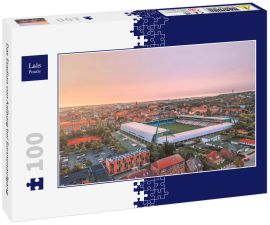 Lais Puzzle - Das Stadion von Aalborg bei Sonnenaufgang - 100 Teile